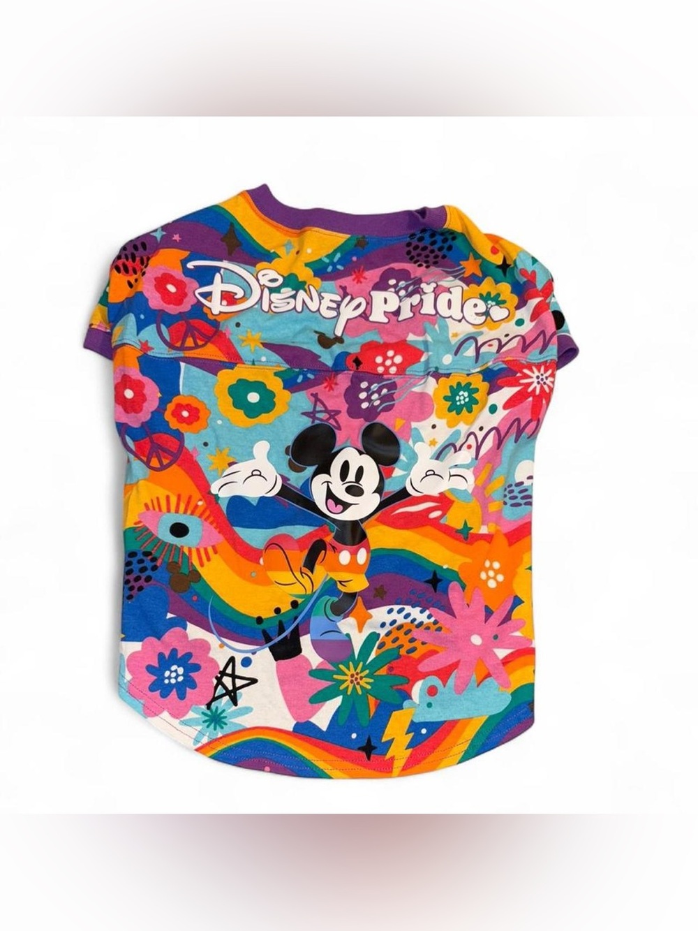 Disney Multicolor Mickey Pride Graphic dog Tee